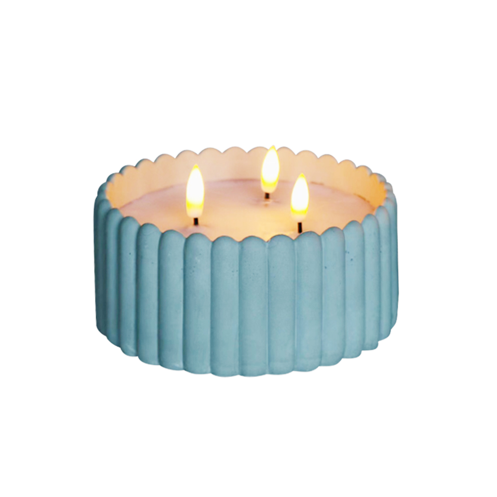LED baterie provozovaná domácí dekorace cementu 3d knot svíčka