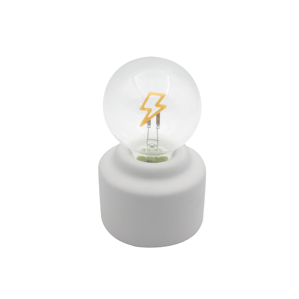 LED cementová základna láhev v ústech světlo