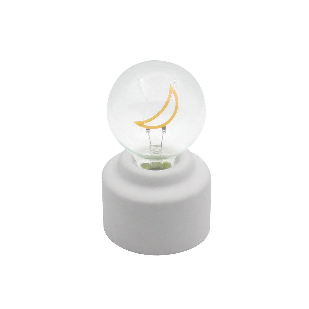 LED cementová základna láhev v ústech světlo